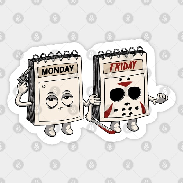 Hate Monday and Black Friday Sticker by kakaberka